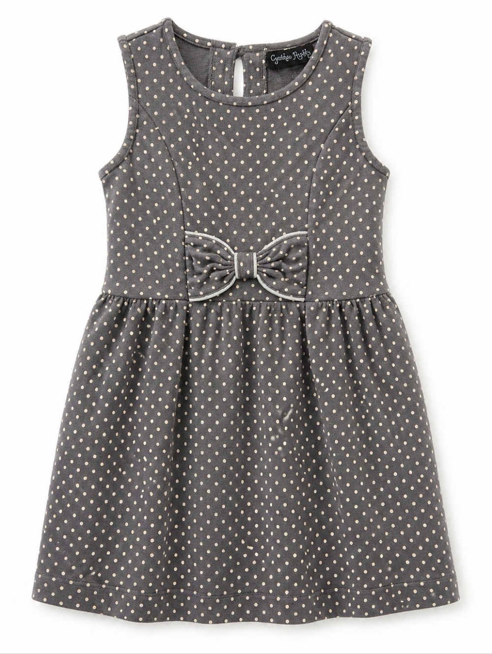5/$35 Cynthia Rowley Girls Gray Polka Dot Dress – Size 5